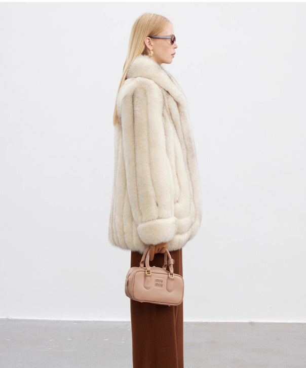 Women’s Ivory Dream Fox Fur Coat