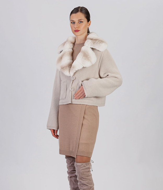 Women’s Chinchilla and Cashmere Jacket