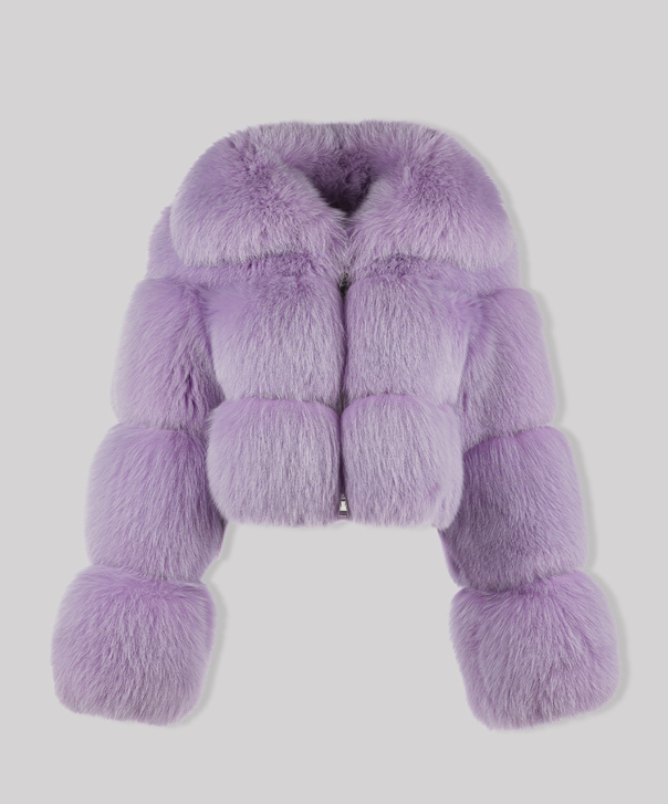 Women’s Lavender Fox Fur Jacket