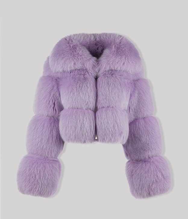 Women’s Lavender Fox Fur Jacket