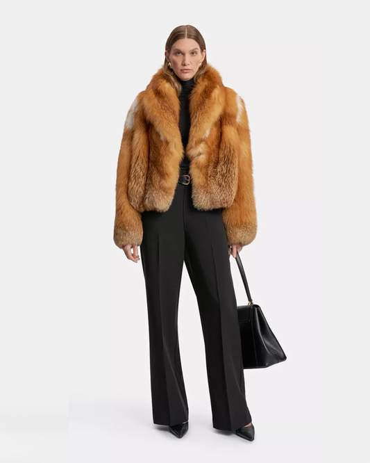 Avenue Red Fox Fur Jacket